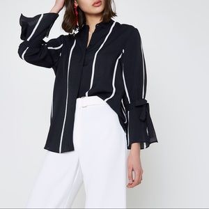 River Island Vertical Stripe Blouse